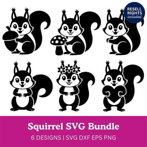 Squirrel SVG Bundle