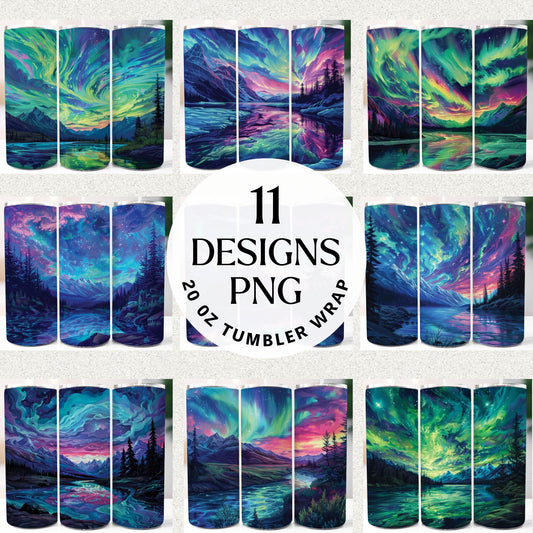Northern Lights 20 oz Tumbler Bundle