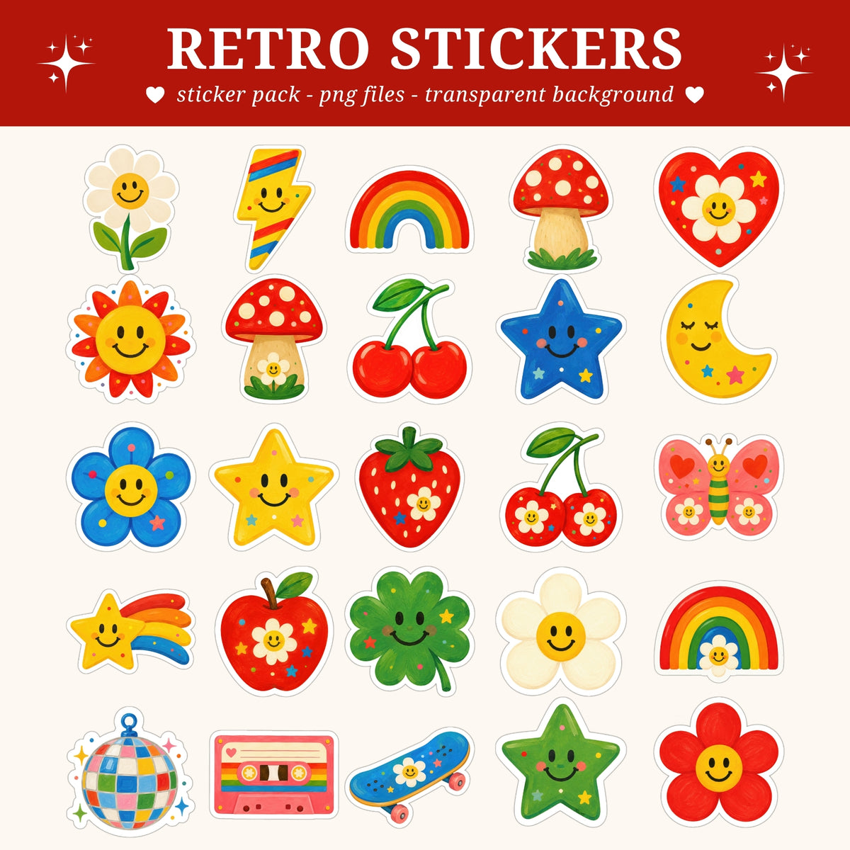 Retro Stickers