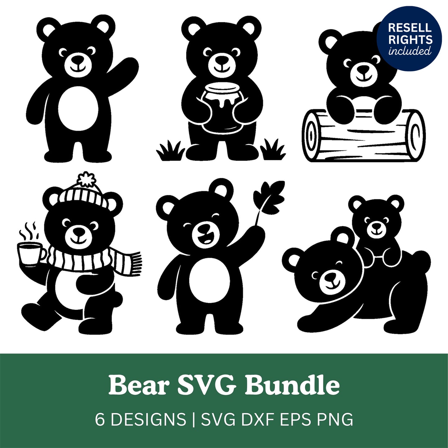 Bear SVG Bundle | Resell Rights Included
