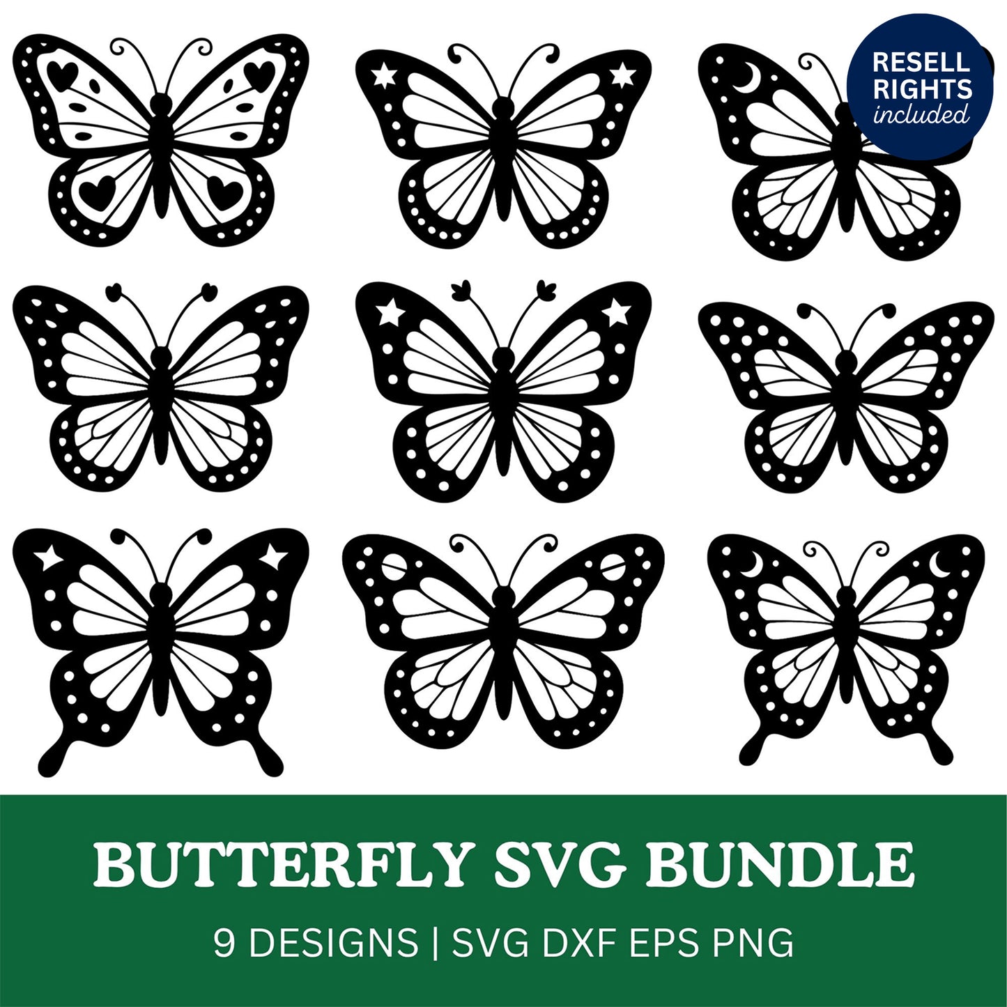 Butterfly SVG Bundle | Resell Rights Included