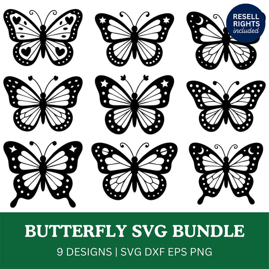 Butterfly SVG Bundle | Resell Rights Included