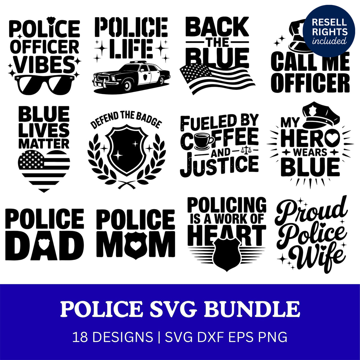 Police SVG Bundle