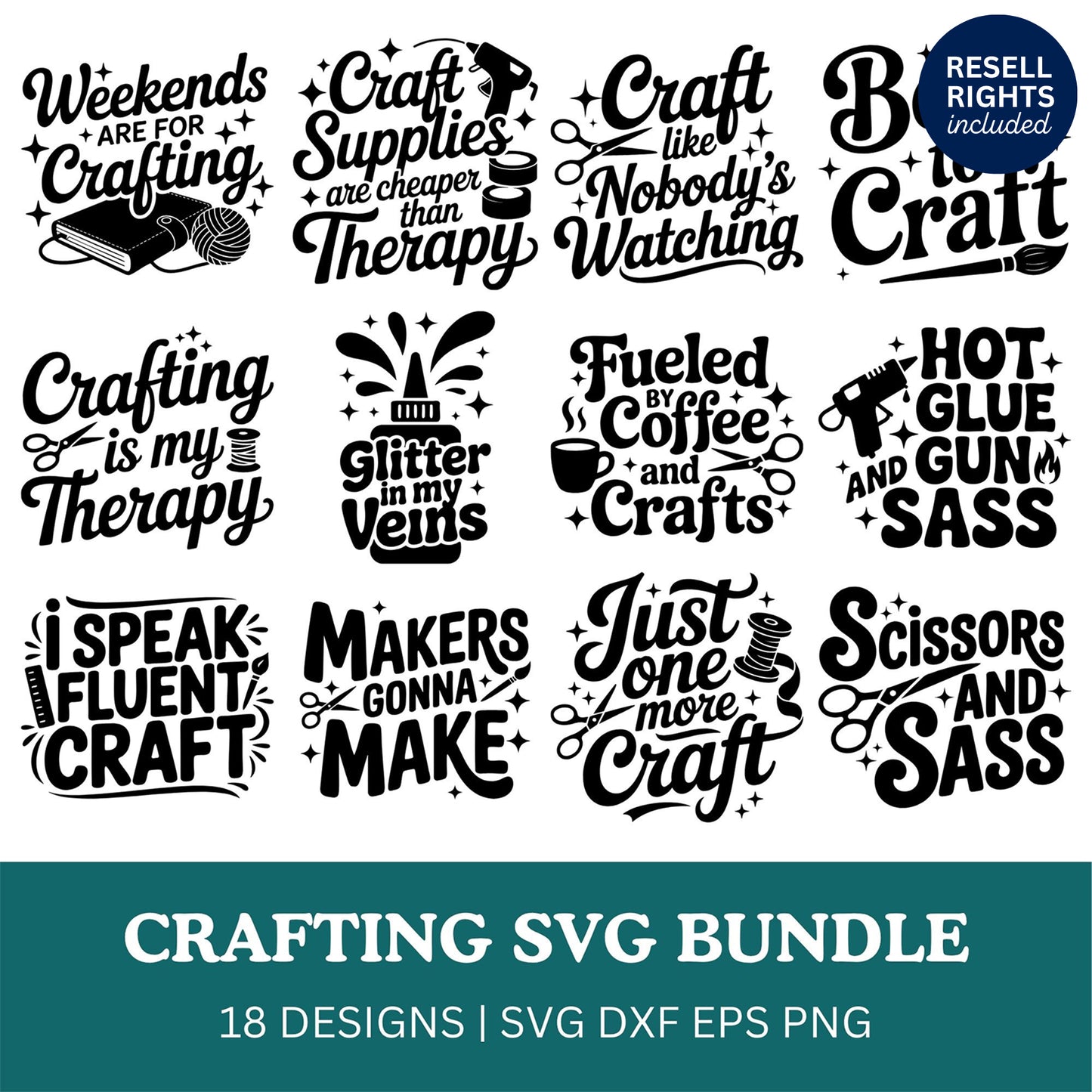 Crafting SVG Bundle | Resell Rights Included