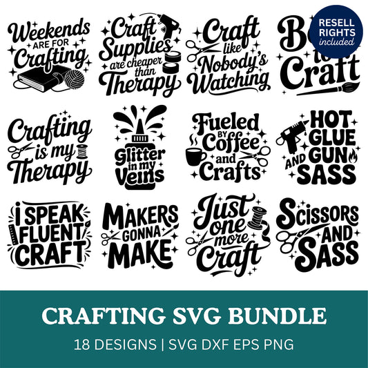 Crafting SVG Bundle | Resell Rights Included