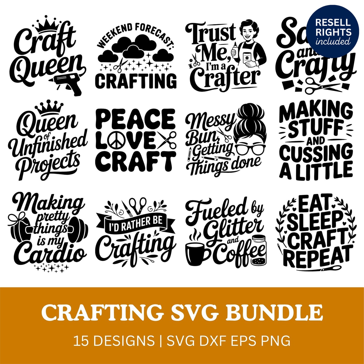 Crafting SVG Bundle | Resell Rights Included