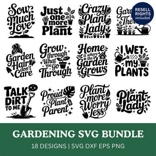 Gardening SVG Bundle | Resell Rights Included