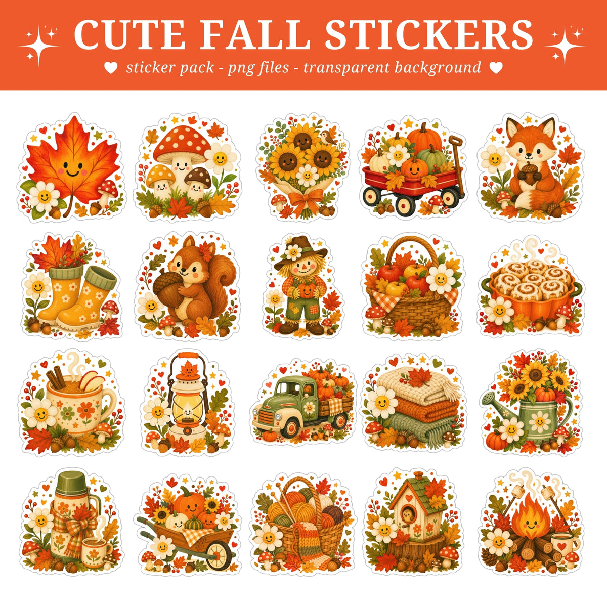 Cute Fall Stickers