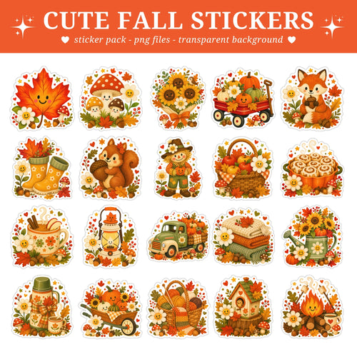 Cute Fall Stickers