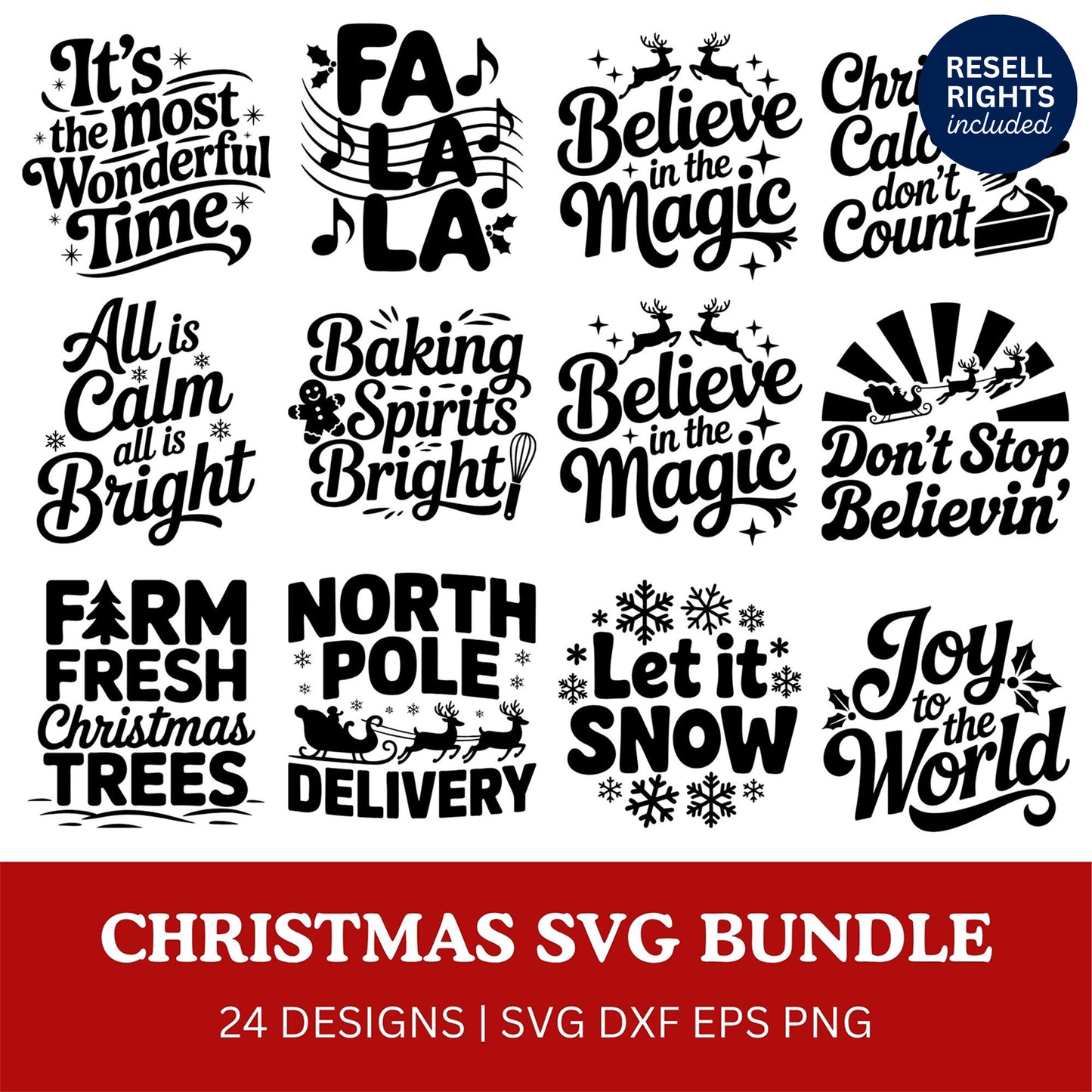Christmas SVG Bundle | Resell Rights Included