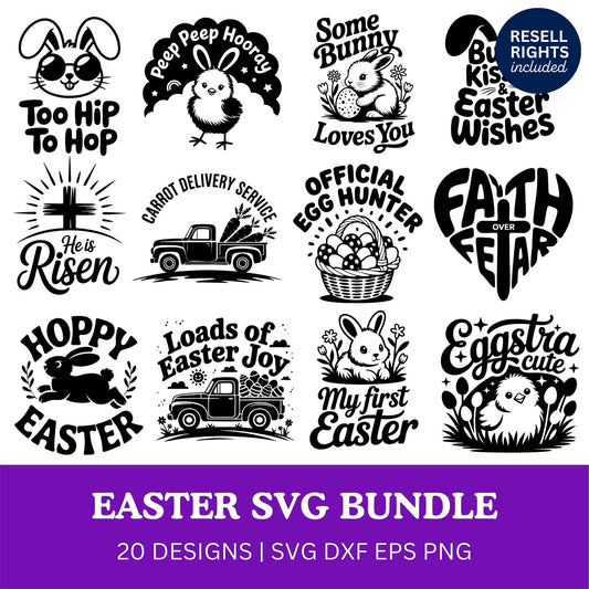 Easter SVG Bundle | Resell Rights Included
