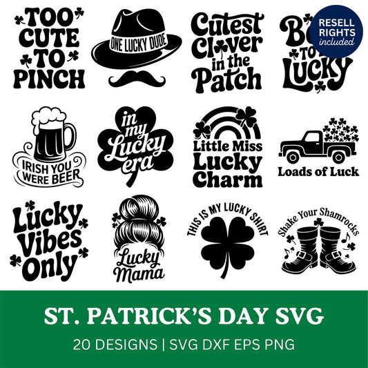 St Patricks Day SVG Bundle | Resell Rights Included