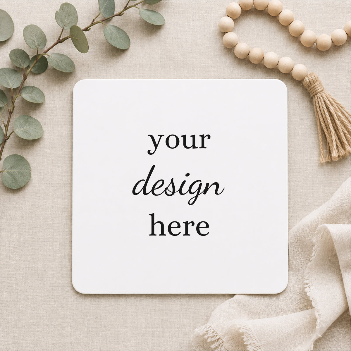 Square Sublimation Blank Mockups