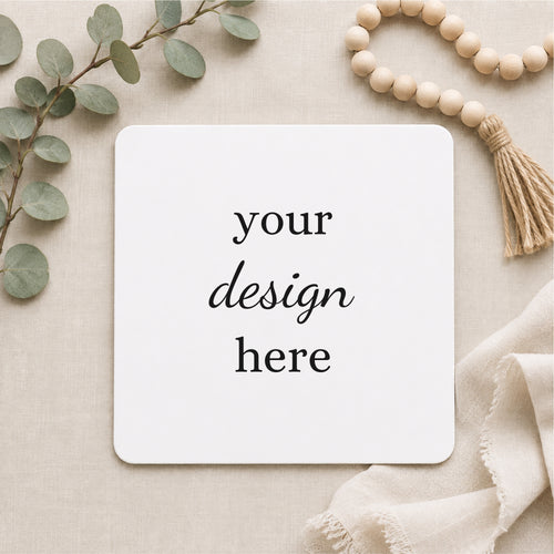 Square Sublimation Blank Mockups