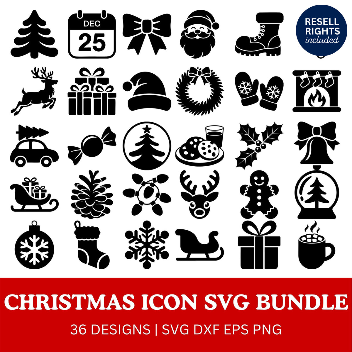 Christmas Icon SVG Bundle