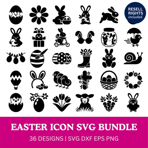 Easter Icon SVG Bundlex