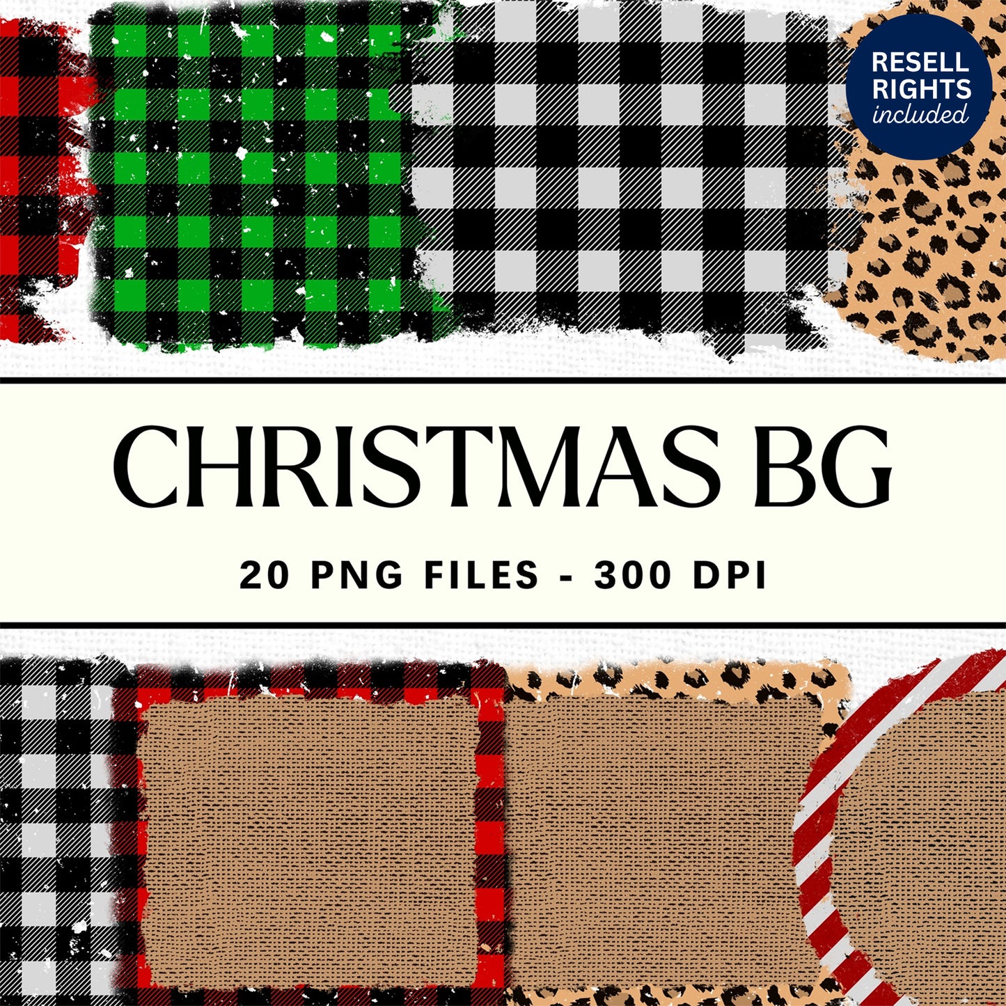 Christmas Sublimation Background | Resell Rights Included