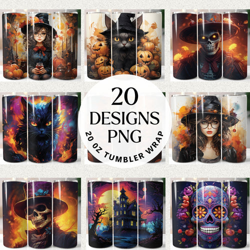 Halloween Tumbler Wrap Bundle