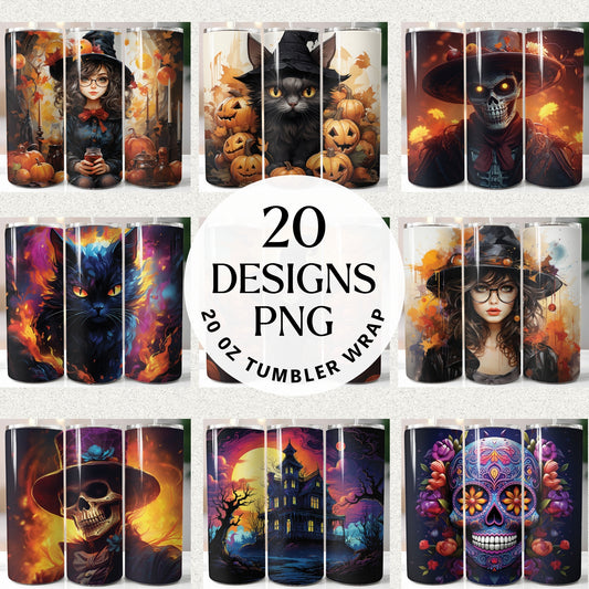 Halloween Tumbler Wrap Bundle