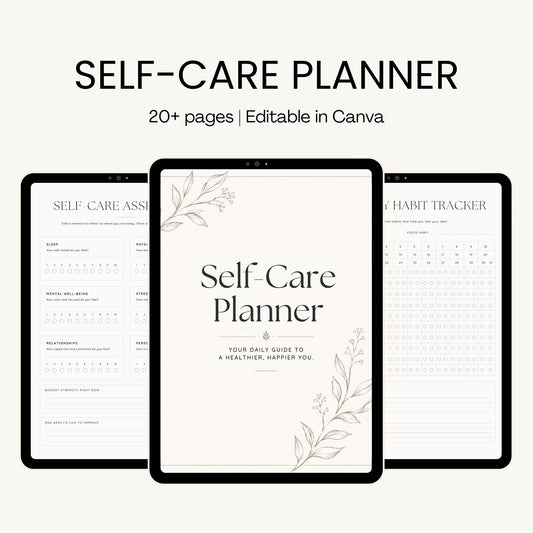 Minimalist Luxury Self-Care Planner