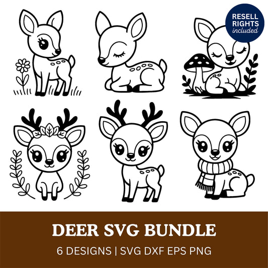 Deer SVG Bundle | Resell Rights Included