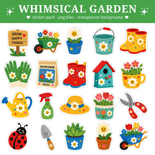 Whimsical Garden Stickers