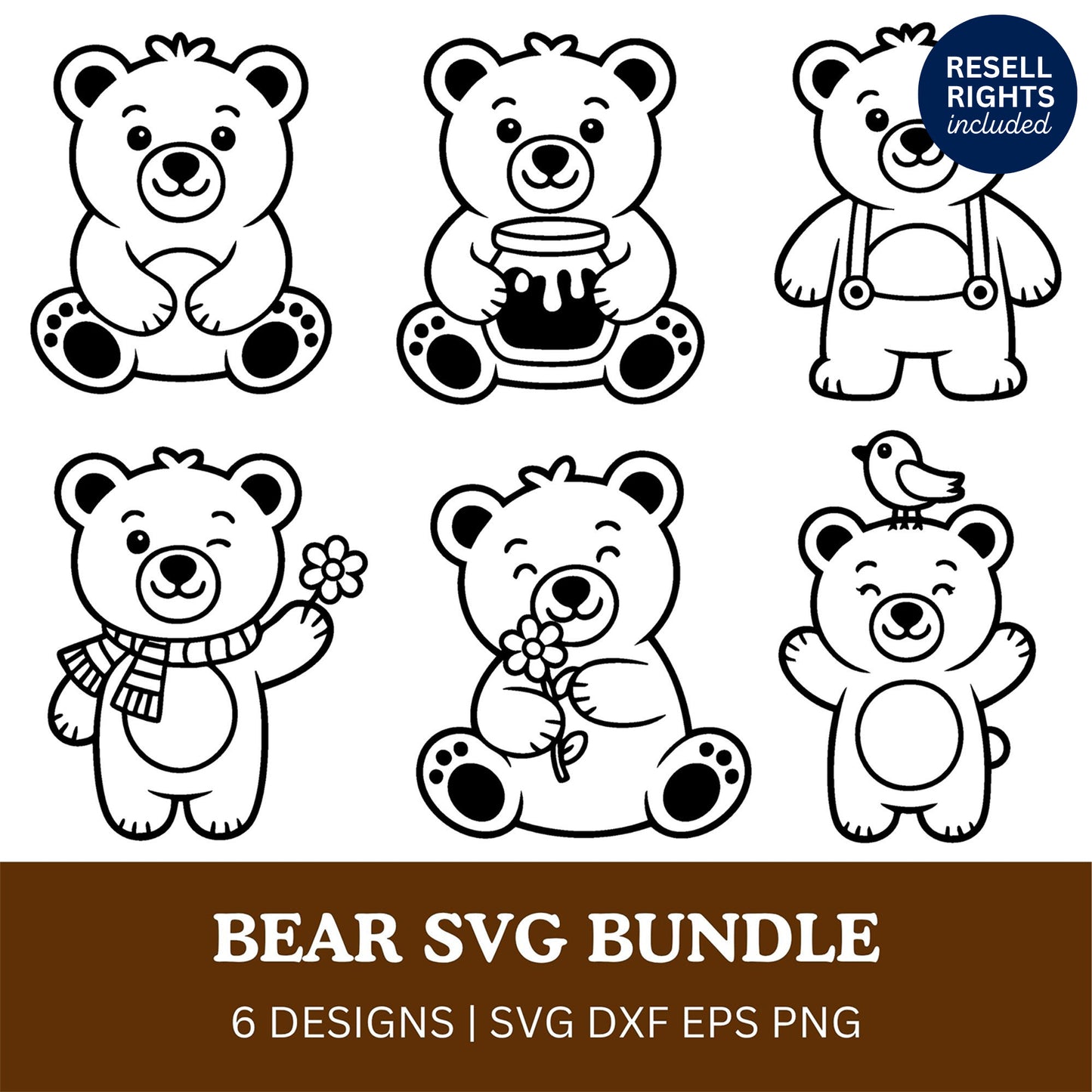 Bear SVG Bundle | Resell Rights Included