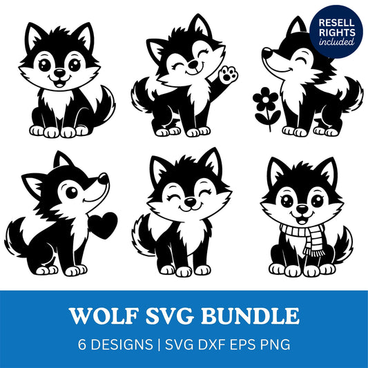 Wolf SVG Bundle | Resell Rights Included
