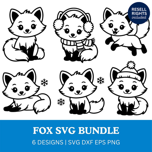 Fox SVG Bundle | Resell Rights Included