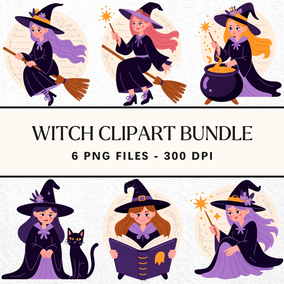 Witch Clipart Pack