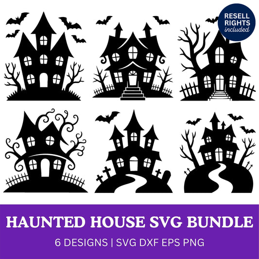 Haunted House SVG Bundle | Resell Rights Included