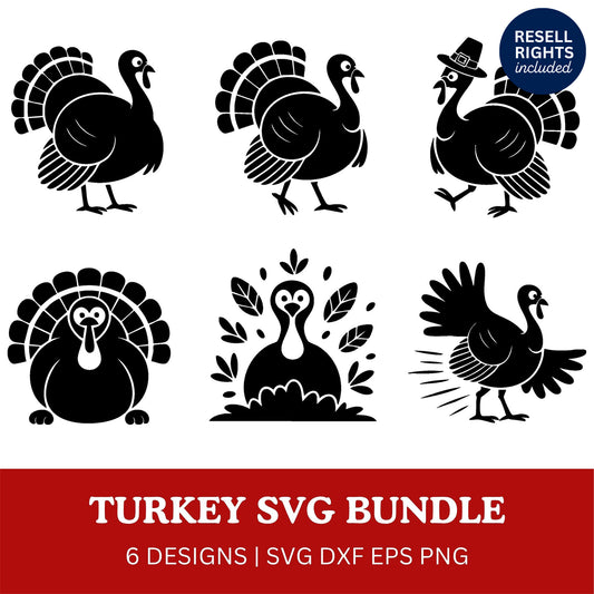 Turkey SVG Bundle | Resell Rights Included