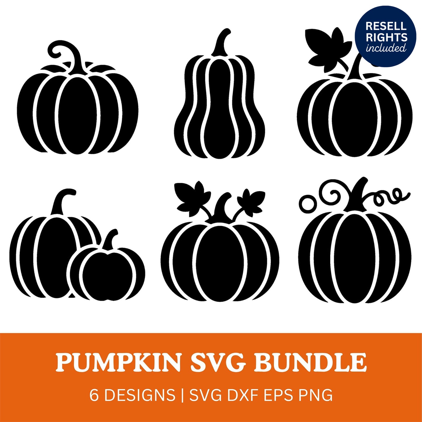 Pumpkin SVG Bundle | Resell Rights Included