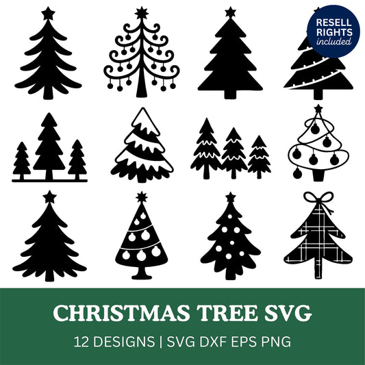 Christmas Tree SVG Bundle | Resell Rights Included