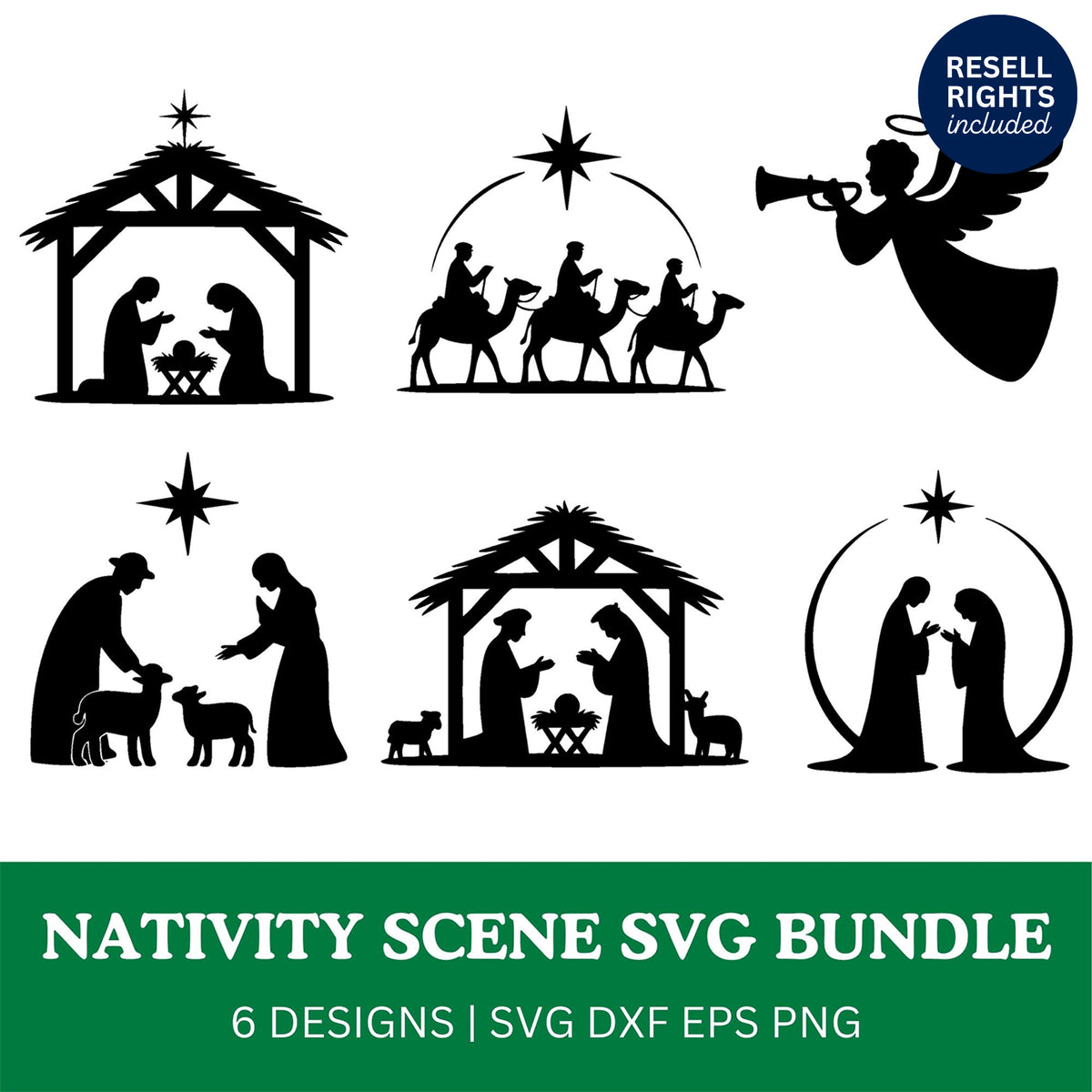 Nativity Scene SVG Bundle