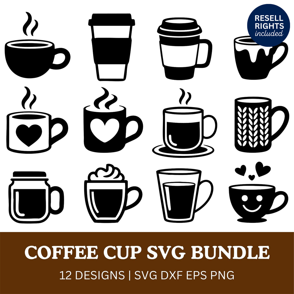 Coffee Cup SVG Bundle