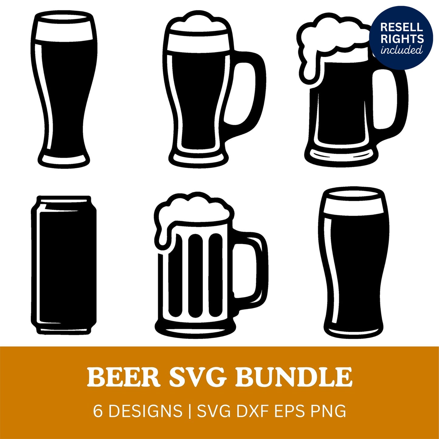 Beer SVG Bundle | Resell Rights Included