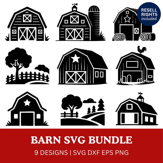 Barn SVG Bundle | Resell Rights Included