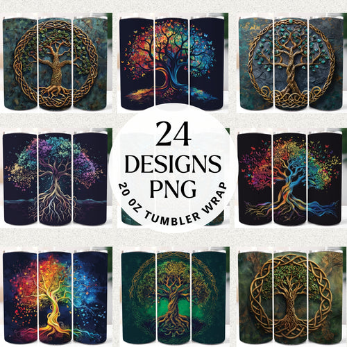 Tree of Life 20 oz Tumbler Bundle