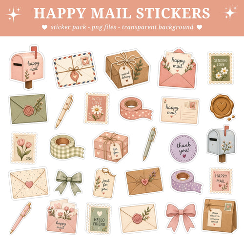 Happy Mail Stickers