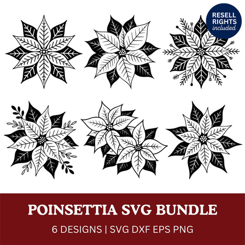 Poinsettia SVG Bundle