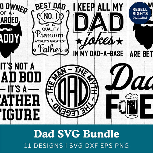 Dad SVG Bundle | Resell Rights Included