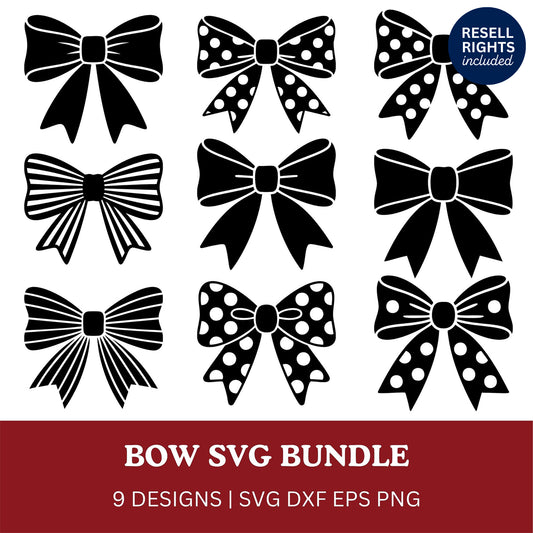 Bow SVG Bundle | Resell Rights Included
