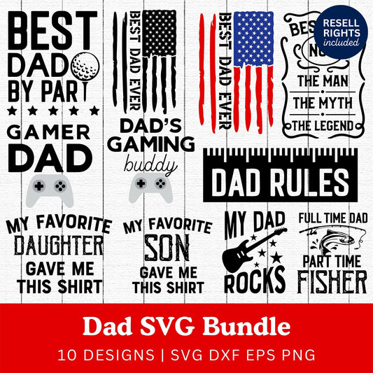 Dad SVG Bundle | Resell Rights Included