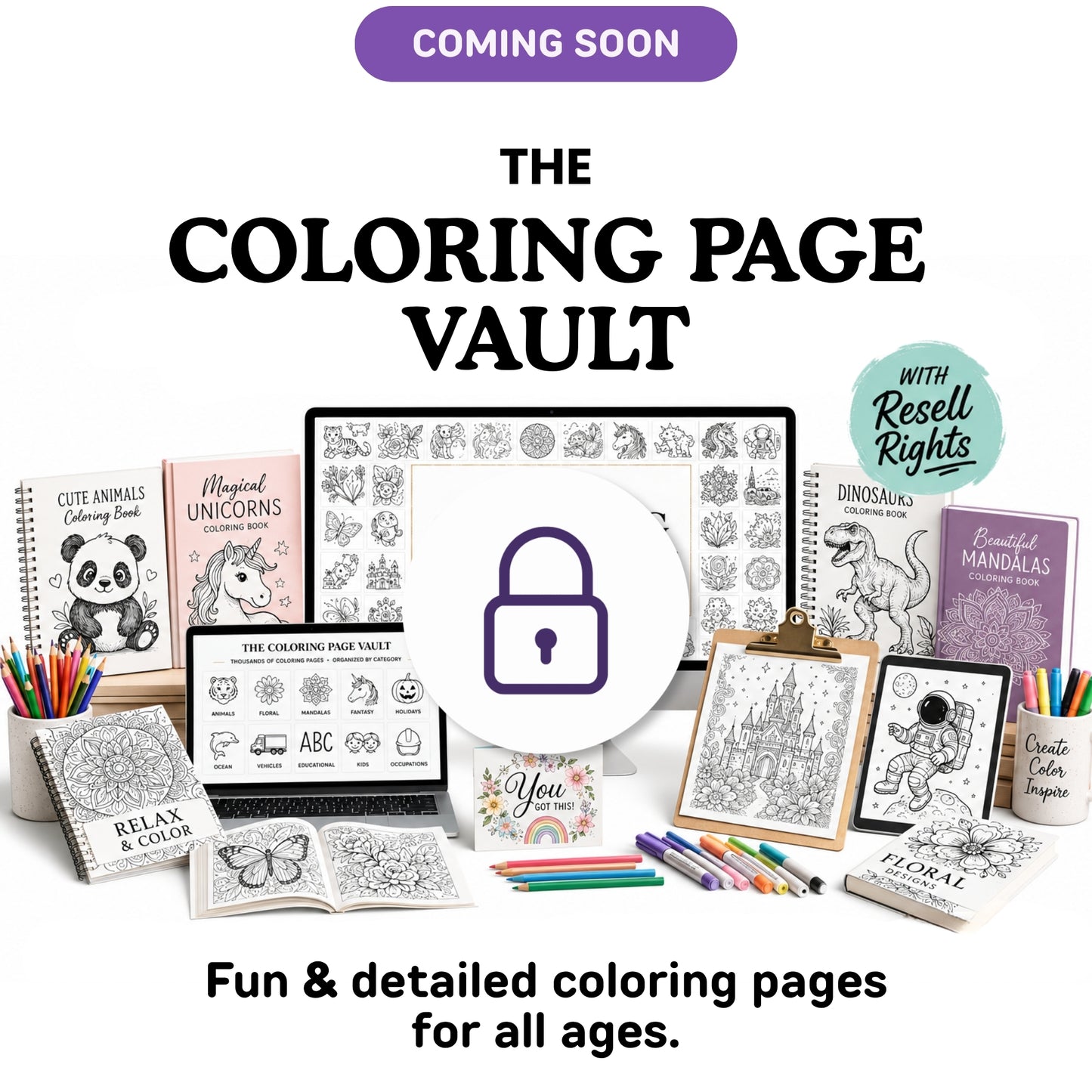 The Coloring Page Vault