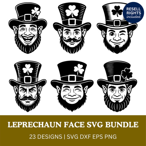 Leprechaun Face SVG Bundle