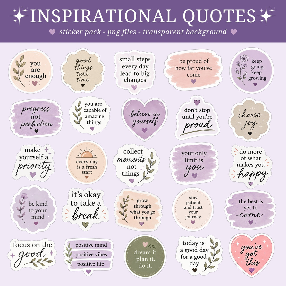 Inspirational Quotes Stickers