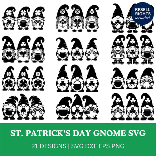 St Patricks Day Gnomes SVG Bundle