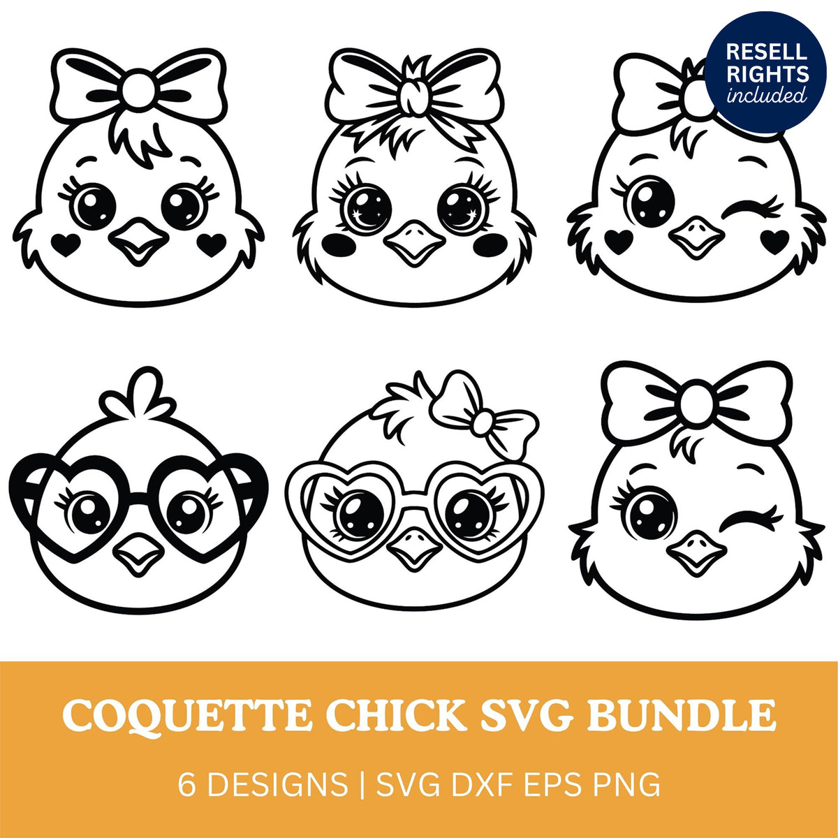 Coquette Chick SVG Bundle