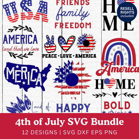 4th of July SVG Bundle | Resell Rights Included
